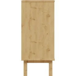 vidaXL Ladekast OTTA Zwart 76,5 x 39,5 x 90 cm Massief grenenhout