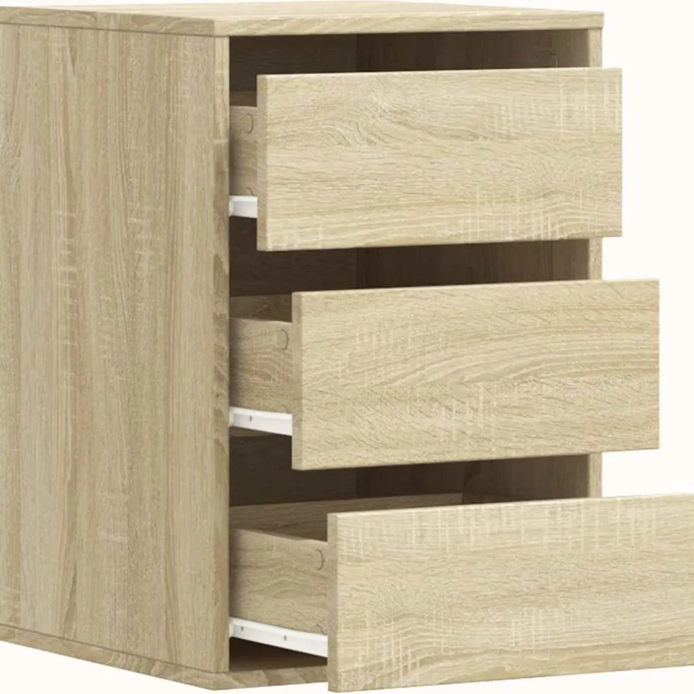 vidaXL Ladekast 40x41x58 cm bewerkt hout sonoma eikenkleurig