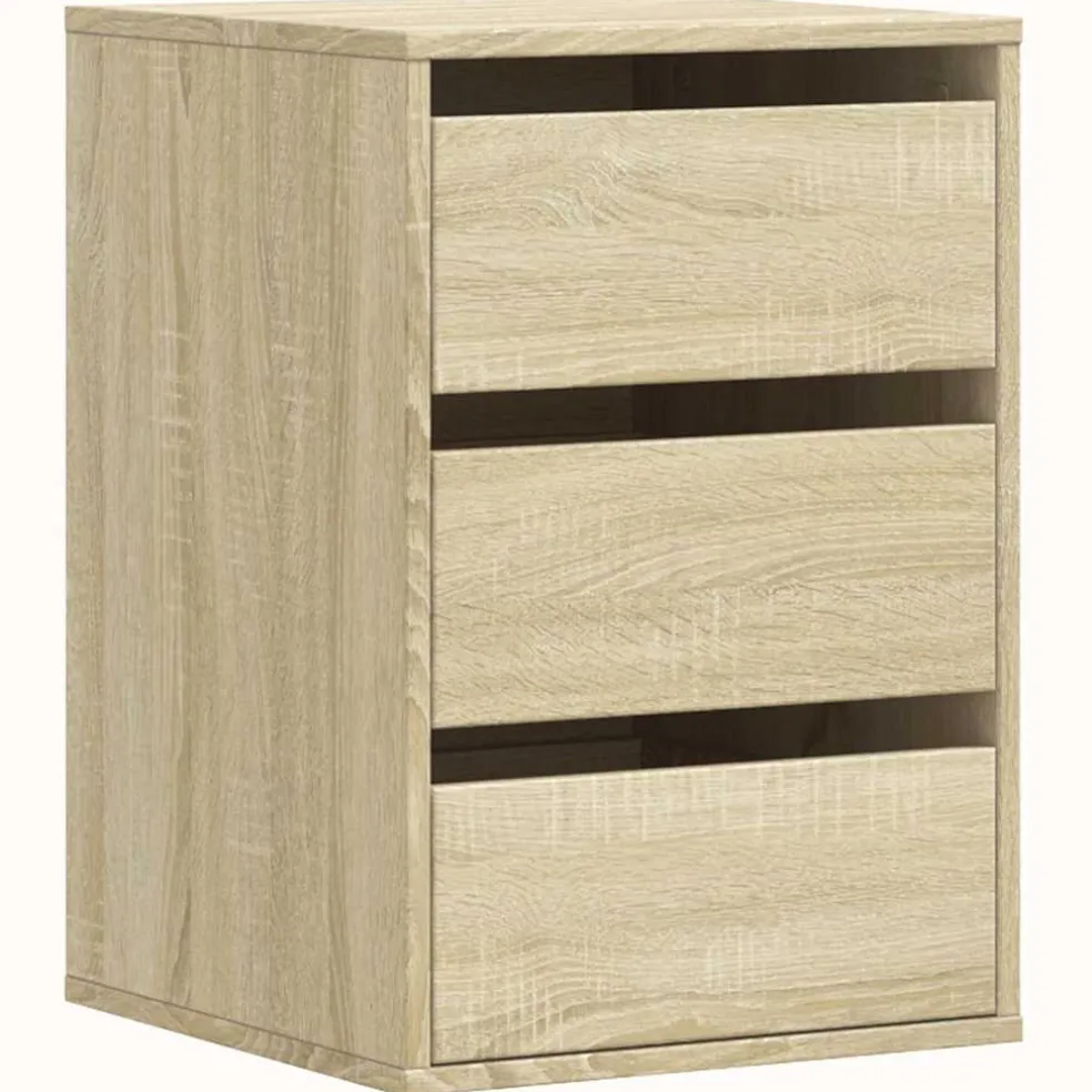 vidaXL Ladekast 40x41x58 cm bewerkt hout sonoma eikenkleurig