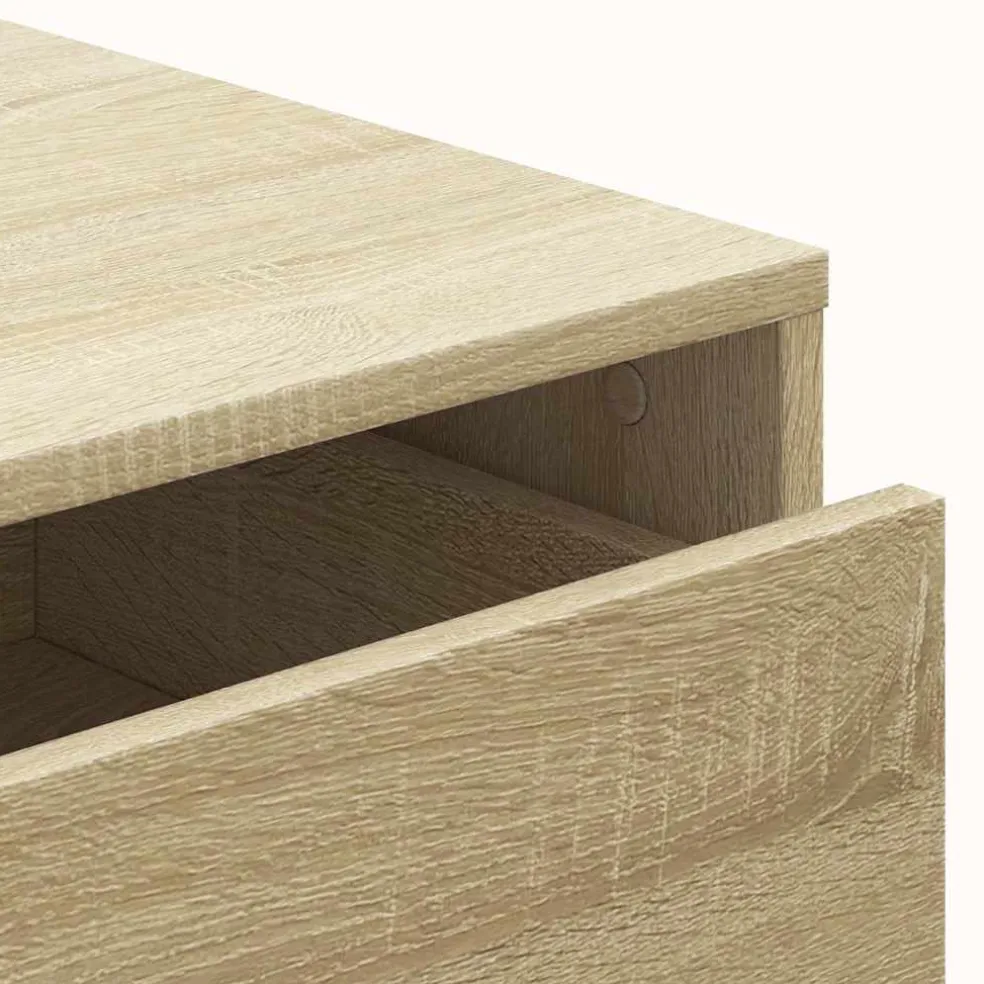 vidaXL Ladekast 40x41x58 cm bewerkt hout sonoma eikenkleurig
