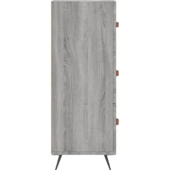 vidaXL Ladekast 69,5x34x90 cm bewerkt hout grijs sonoma