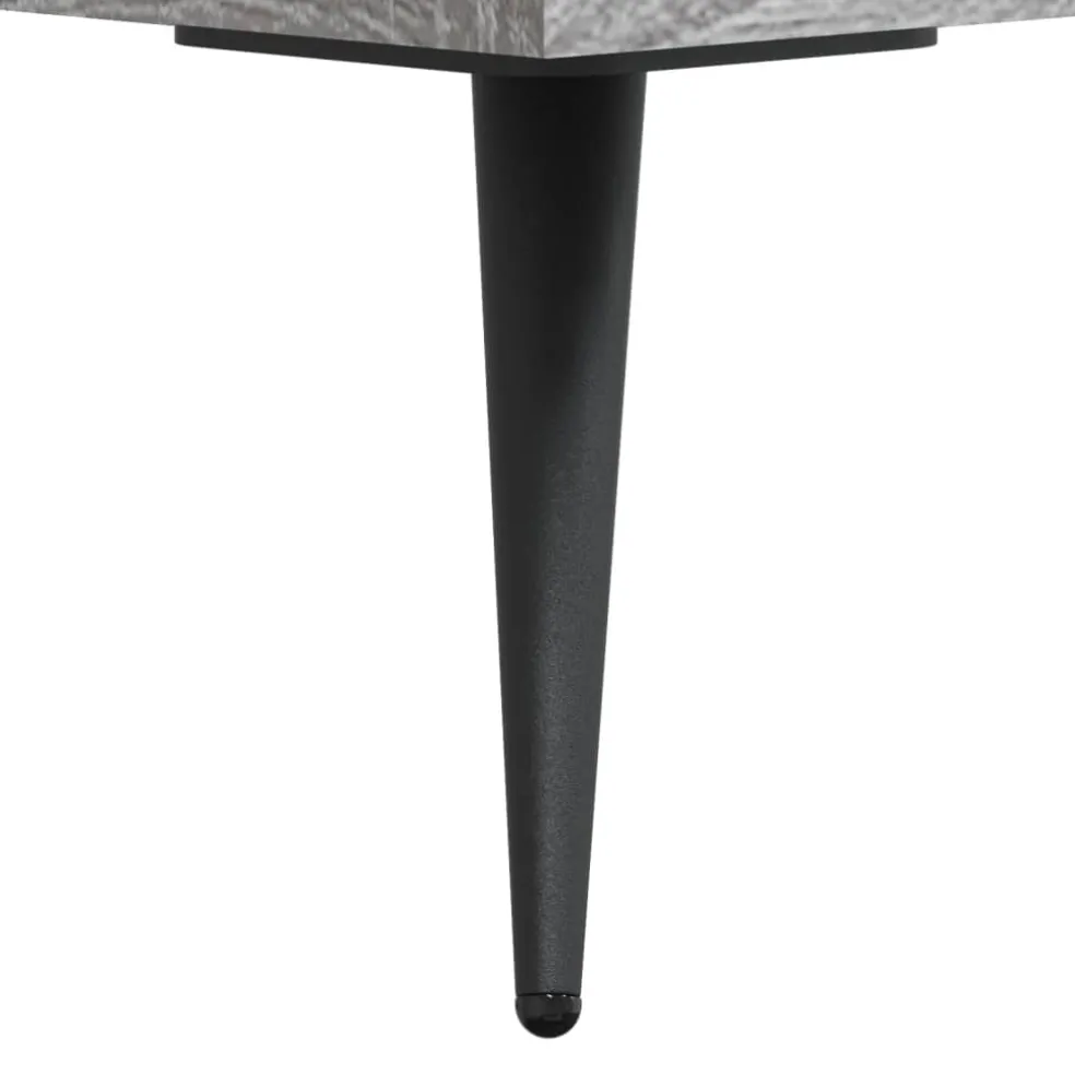 vidaXL Ladekast 69,5x34x90 cm bewerkt hout grijs sonoma