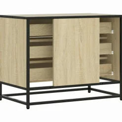 vidaXL Ladekast 70x41x56 cm bewerkt hout sonoma eikenkleurig