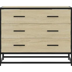 vidaXL Ladekast 70x41x56 cm bewerkt hout sonoma eikenkleurig