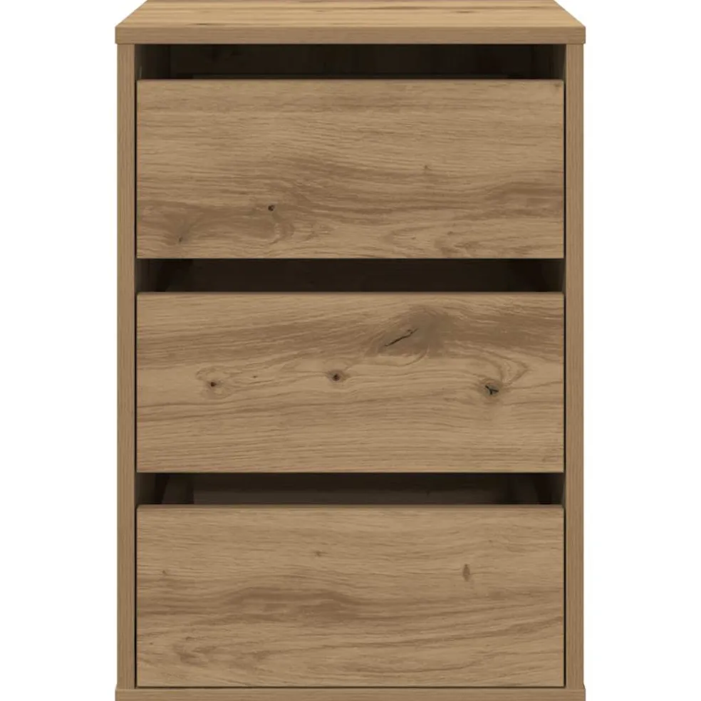 vidaXL Ladekast 40x41x58 cm bewerkt hout artisanaal eikenkleurig