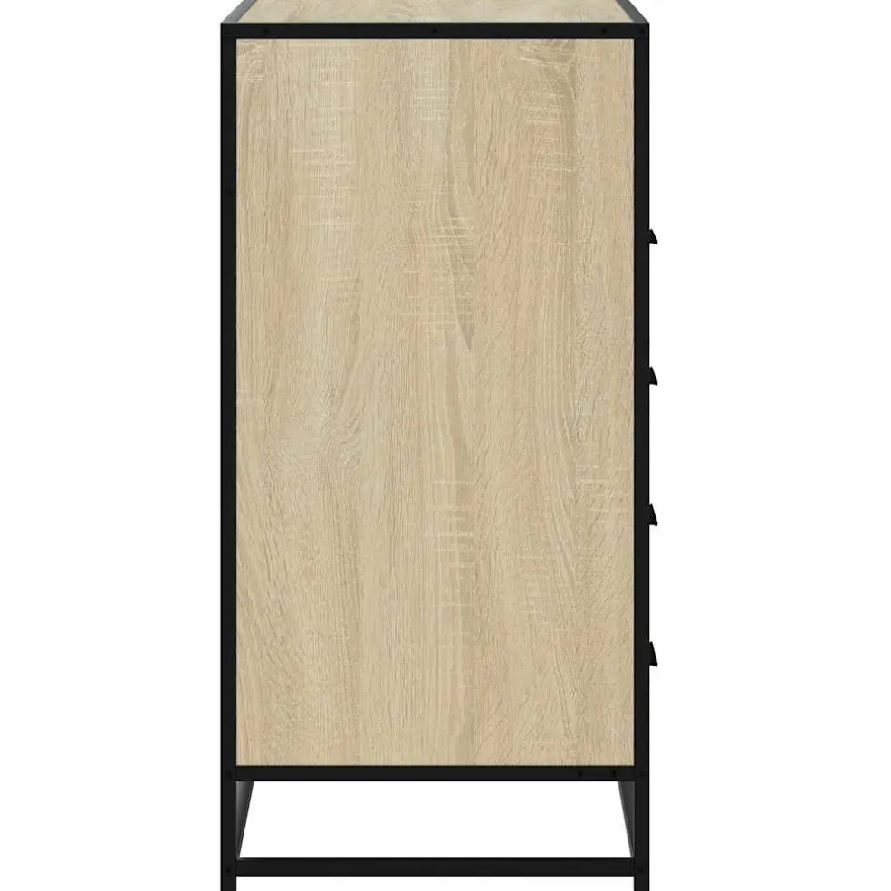 vidaXL Ladekast 70x41x83,5 cm bewerkt hout sonoma eikenkleurig