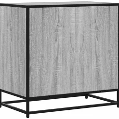 vidaXL Ladekast 70x41x70 cm bewerkt hout grijs sonoma eikenkleurig