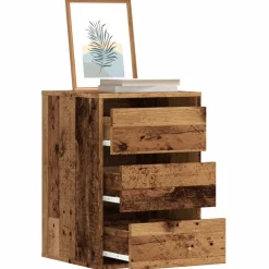 vidaXL Ladekast 40x41x58 cm bewerkt hout oud houtkleurig