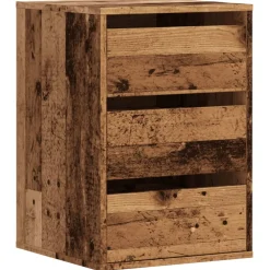 vidaXL Ladekast 40x41x58 cm bewerkt hout oud houtkleurig