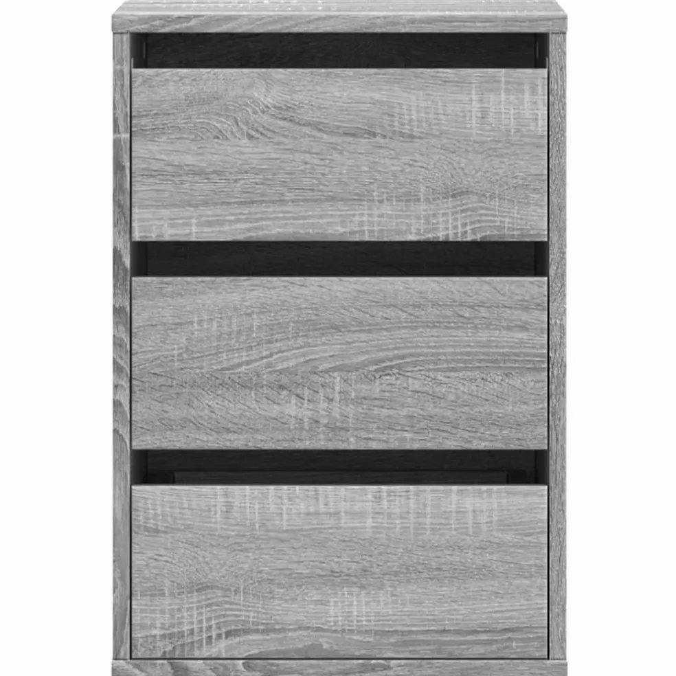 vidaXL Ladekast 40x41x58 cm bewerkt hout grijs sonoma eikenkleurig