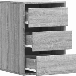 vidaXL Ladekast 40x41x58 cm bewerkt hout grijs sonoma eikenkleurig