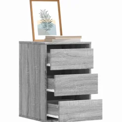 vidaXL Ladekast 40x41x58 cm bewerkt hout grijs sonoma eikenkleurig