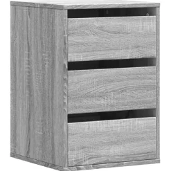 vidaXL Ladekast 40x41x58 cm bewerkt hout grijs sonoma eikenkleurig