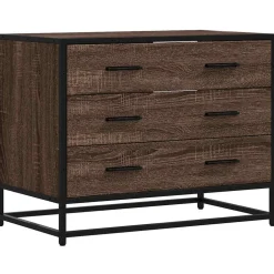 vidaXL Ladekast 70x41x56 cm bewerkt hout grijs sonoma eikenkleurig