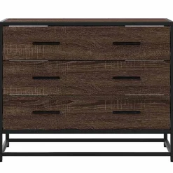 vidaXL Ladekast 70x41x56 cm bewerkt hout bruin eikenkleur