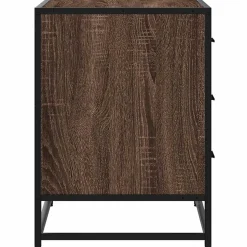 vidaXL Ladekast 70x41x56 cm bewerkt hout bruin eikenkleur