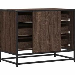 vidaXL Ladekast 70x41x56 cm bewerkt hout bruin eikenkleur