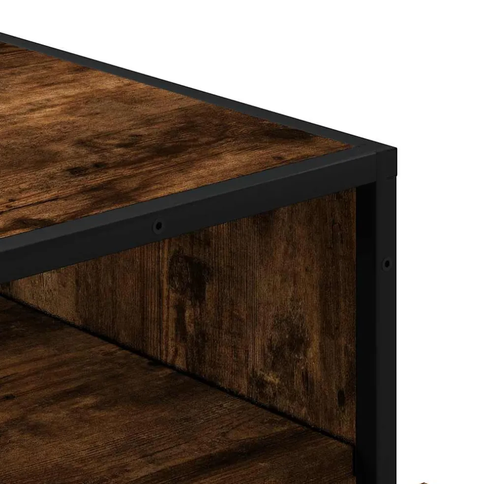 vidaXL Ladekast 70x41x70 cm bewerkt hout gerookt eikenkleurig