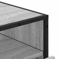 vidaXL Ladekast 70x41x83,5 cm bewerkt hout grijs sonoma eikenkleurig