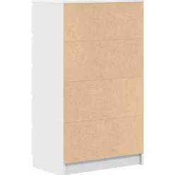 vidaXL Ladekast 60x36x103 cm bewerkt hout wit