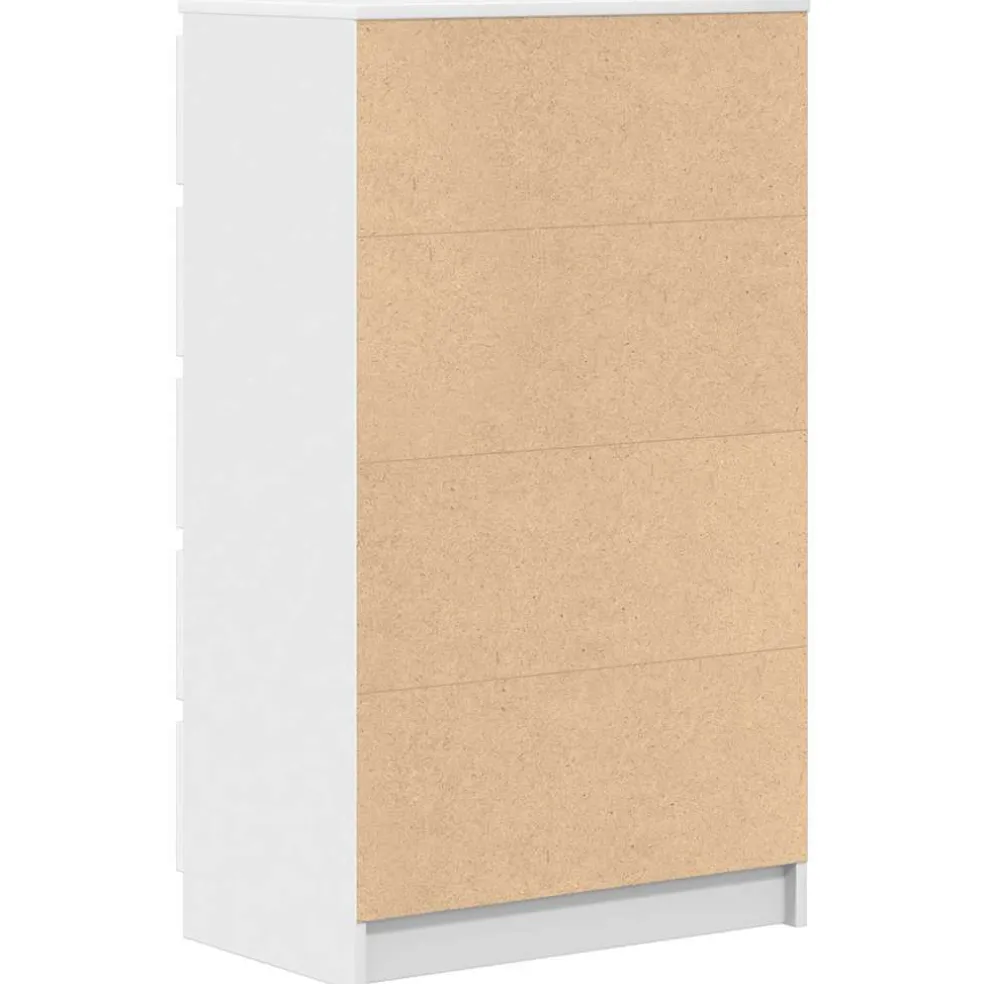 vidaXL Ladekast 60x36x103 cm bewerkt hout wit