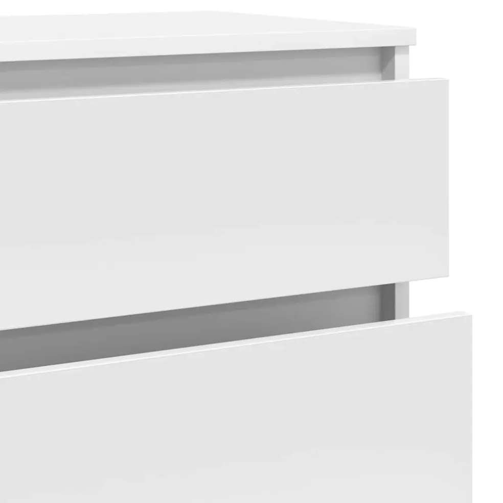 vidaXL Ladekast 60x36x103 cm bewerkt hout wit