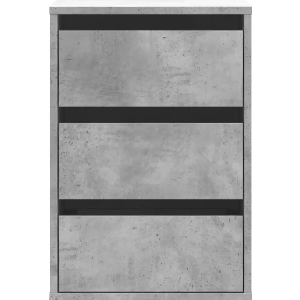 vidaXL Ladekast 40x41x58 cm bewerkt hout betongrijs