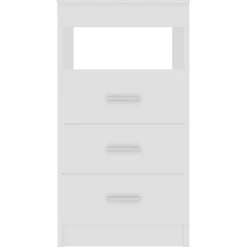 vidaXL Ladekast 40x50x76 cm bewerkt hout wit