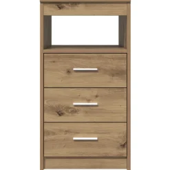 vidaXL Ladekast 40x50x76 cm bewerkt hout artisanaal eikenkleur