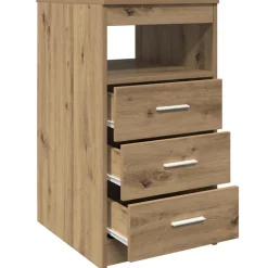 vidaXL Ladekast 40x50x76 cm bewerkt hout artisanaal eikenkleur