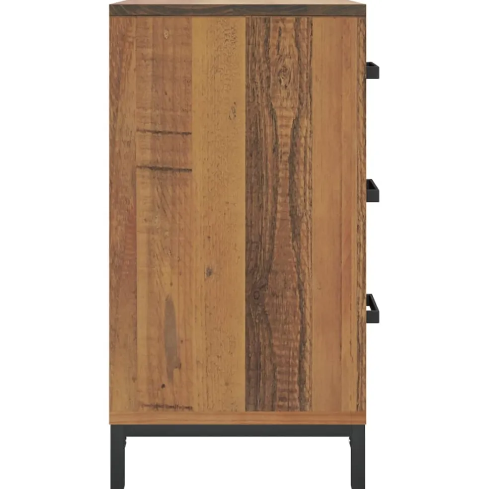 vidaXL Ladekast 75x35x70 cm massief grenenhout