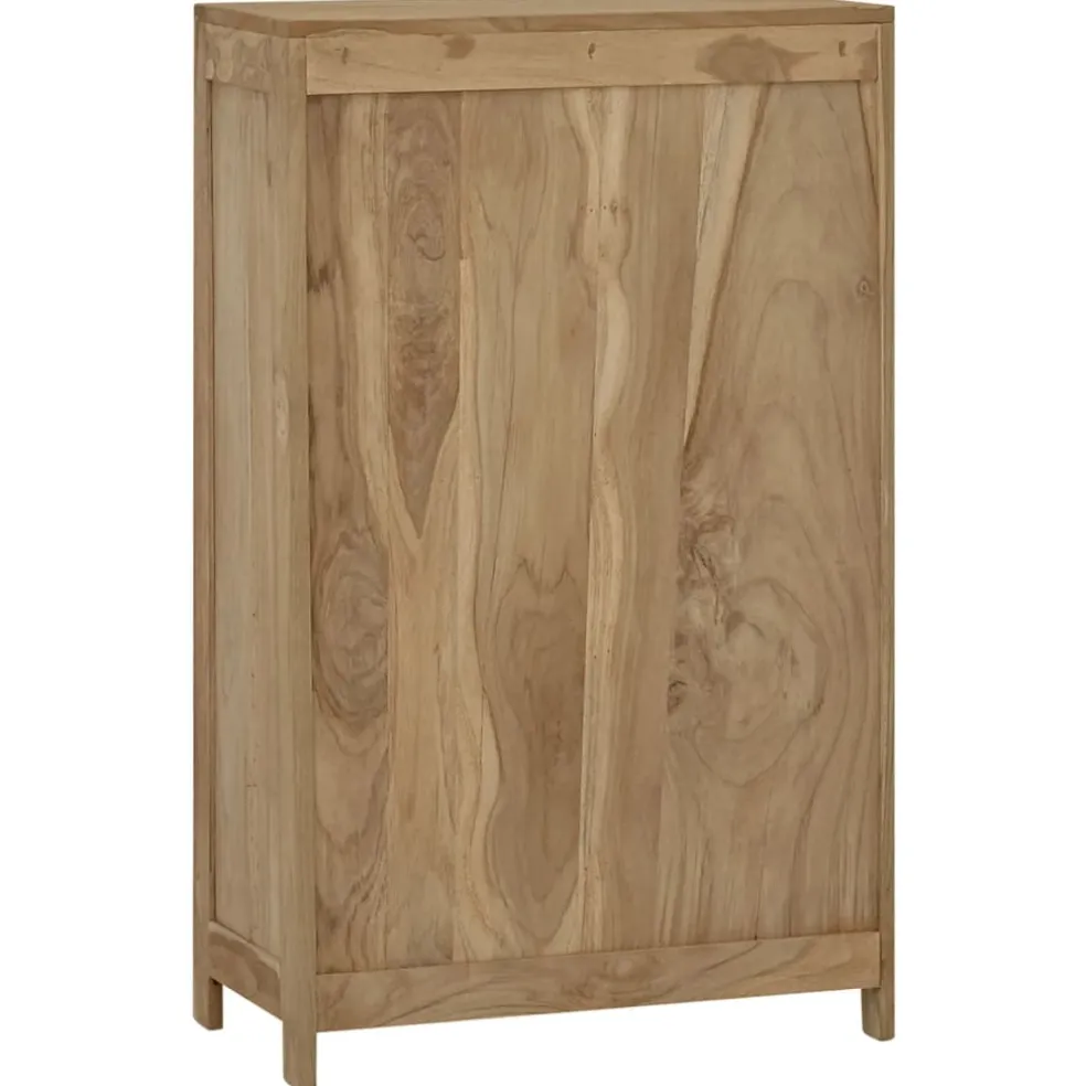 vidaXL Ladekast 55x30x90 cm massief teakhout