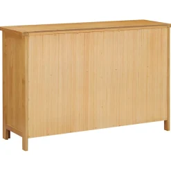 vidaXL Ladekast 105x33,5x73 cm massief eikenhout