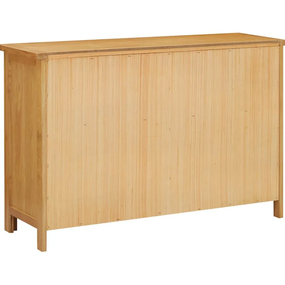 vidaXL Ladekast 105x33,5x73 cm massief eikenhout
