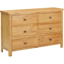 vidaXL Ladekast 105x33,5x73 cm massief eikenhout