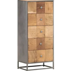 vidaXL Ladekast 45x30x100 cm massief gerecycled hout