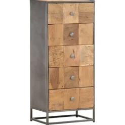 vidaXL Ladekast 45x30x100 cm massief gerecycled hout