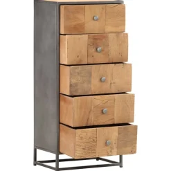 vidaXL Ladekast 45x30x100 cm massief gerecycled hout