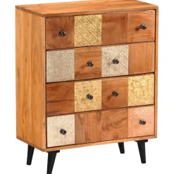 vidaXL Ladekast 60x30x75 cm massief acaciahout