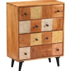 vidaXL Ladekast 60x30x75 cm massief acaciahout