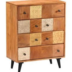 vidaXL Ladekast 60x30x75 cm massief acaciahout