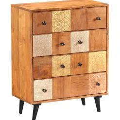 vidaXL Ladekast 60x30x75 cm massief acaciahout