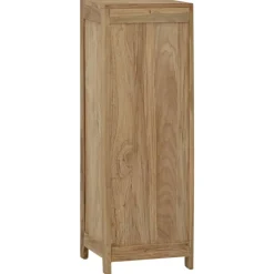 vidaXL Ladekast 30x30x90 cm massief teakhout