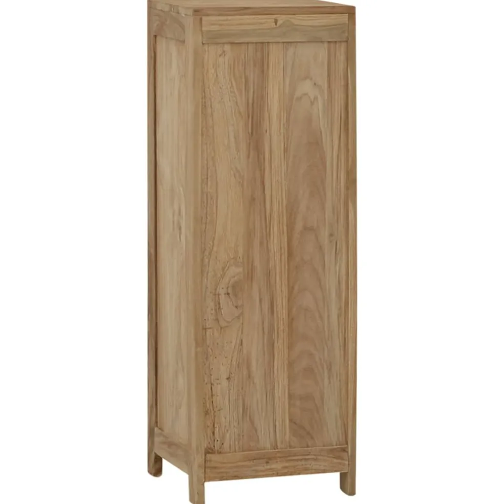 vidaXL Ladekast 30x30x90 cm massief teakhout