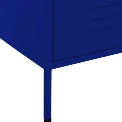 vidaXL Ladekast 80x35x101,5 cm staal marineblauw