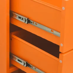 vidaXL Ladekast 80x35x101,5 cm staal oranje