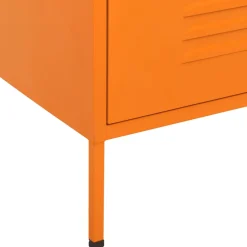 vidaXL Ladekast 80x35x101,5 cm staal oranje