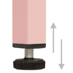 vidaXL Ladekast 80x35x101,5 cm staal roze