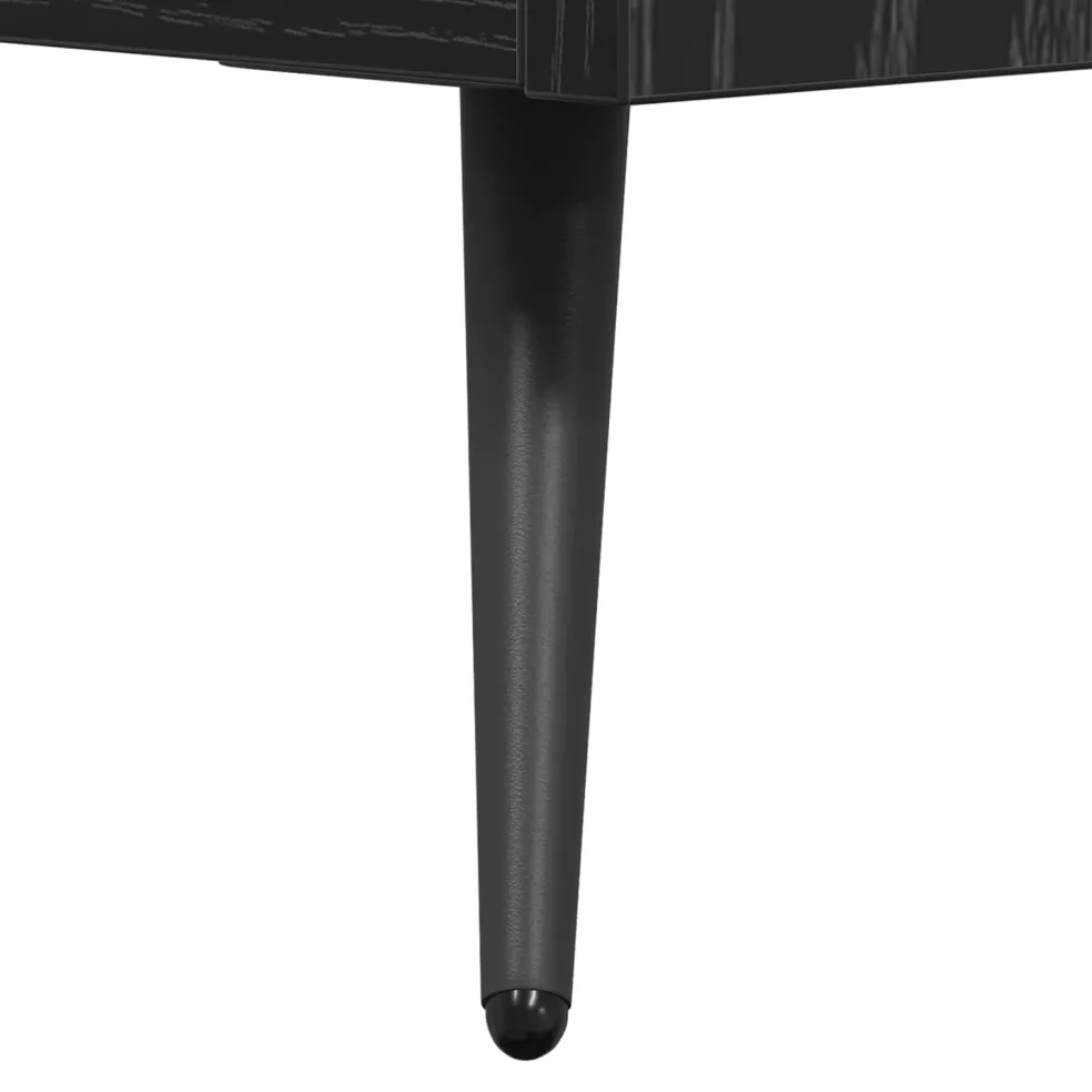 vidaXL Ladekast Zwarte Eik 69,5 x 34 x 90 cm Geconstrueerd hout