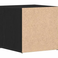 vidaXL Ladekast Zwart Eiken 40,5 x 40 x 40 cm Bewerkt hout
